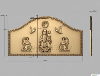 Religious panels (PR_0279) 3D model for CNC machine